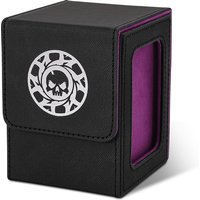 Card Deck Box for TCG with Display Window for 100+ Double Sleeved Cards, Magnetic Card Storage Box Fits for CCG Sports Trading