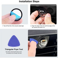 For Tesla 2025 Cybertruck/Tesla Model Y Juniper/Model S/3 2025 Lens Protection Cover Front Bumper Camera Lens Guard PC Protector