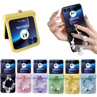 For Motorola Razr70 Plus Razr 60 Ultra 50 Ultra 40 Razr 2023Plus 2024 Plus Case With Keychain Shockproof Back Cover Accessories