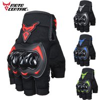 MOTOCENTRIC Summer Motorcycle Gloves Half Finger Breathable Motorcyclist Gloves ATV MTB Cycling Gloves Anti-fall Palm Guard Moto