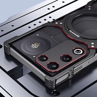 Magnetic Metal Armor Removable Rimless Case For ZTE red magic 11 Air / 10 Air Lens Protective Bumper Cover Case