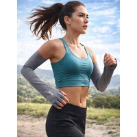 AliExpress NONE UV Protection Arm Sleeves Ice Cooling Arm Cover 5-Finger Cuff for Cycling Running Fishing Climbing