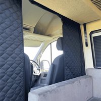 Insulated Cab Divider Curtain For Fiat Ducato, Peugeot Boxer, Citroen Relay, Ram Promaster - Blackout Privacy Curtain All Season image 3