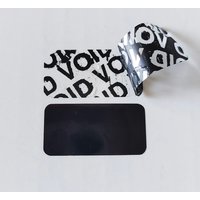 20x10mm or 35x20mm Black Vinyl Security Seal VOID Left If Removed Tamper Evident Removal Proof Package Safety Protection Sticker
