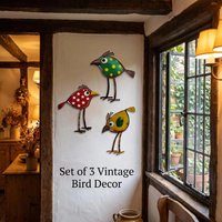 3pcs of Bohemian-Style Bird Garden Wall Decorations Perfect for Decorating Walls and Fences Made of Durable New 2026