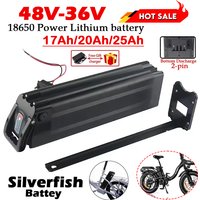 Original 48V 36V 17Ah-25Ah 18650 Lithium Battery Pack Built-in Bms for Silverfish 250W-1000W Bafang Motor Kit with 2A Charger
