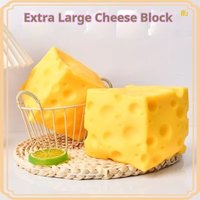 Jumbo 11cm Cheese Block Squishy Squeeze Toy Slow Rising Stress Relief Anxiety Relaxation Sensory Play Decompression For Adults