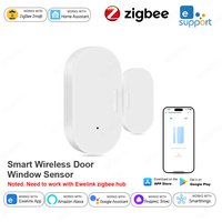 Zigbee Door Window Sensor Open Closed Detector Security Wireless Burglar Alarm Door Sensors Support Alexa Home Assistant Z2M