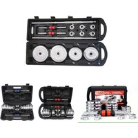 2026 2026 Hot Sale Durable Baked Paint Electroplate Cast Iron Dumbbell Set 15kg /20kg/30kg/50Kg Adjustable Dumbbell Barbell Setp
