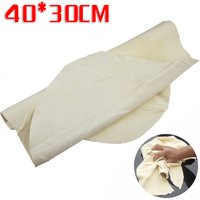1pc Chamois Leather Cleaning Cloth Car Washing Towel Extra Soft Water Absorbent Rag Car Care Cloth 40*30cm