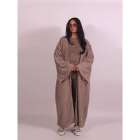 2026 Spring Knit Long Women's Cardigan Khaki Loose V-neck Long Sleeve Female Coat Casual Fashion Warm Ladies Solid Outwear