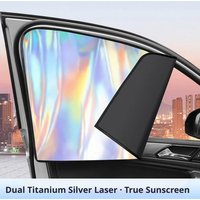 Car Side Window Sun Shade Magnet Privacy Curtains Anti Glare UV Block Protector Sunshade Laser Coating Heat Insulation