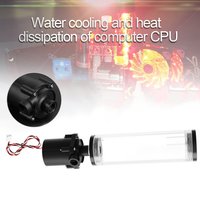 G1/4 Thread XHC8+160mm Cylinder Computers Water Tank 12V PC Water Cooling SC600 Pump Radiator Waterblock Holder Kit