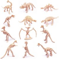 12pcs Mini High Quality PVC Simulated Dinosaur Fossil Specimen Model Educational Puzzle Toy Christmas Gifts For Kid
