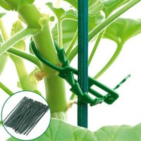 50pcs Adjustable Plastic Plant Cable Ties Reusable Cable Ties for Garden Tree Climbing Support Plant Vine