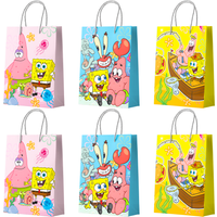 15 Pcs SpongeBob Party Gift Bags SpongeBob Favor Bags SpongeBob Favor Bags SpongeBob Candy Bags for SpongeBob Birthday Supplies
