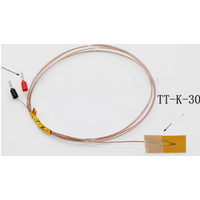 10pcs K-type thermocouple surface adhesive temperature sensor Thin film probe PTFE wire TT-K-30 GG-K-30