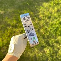 ENCORE Ocean Series 34” Dual-Sided Golf Putter – Left & Right Hand Compatible | Stainless Steel Design with Coastal Artwork for