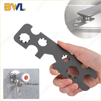 Professional 6 in 1 Faucet Wrench Universal Basin Kitchen Bathroom Sink Nozzle Removal Tool for Home Maintenance Plumbing Repair