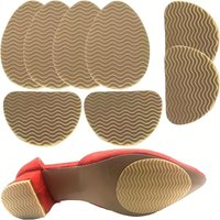 Non-Slip Rubber Shoe Sole Pads - High-Traction Adhesive Repair Inserts, Noise Reduction Protective Shoes Boots