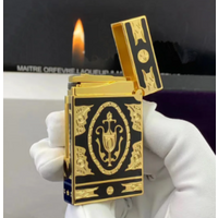 New Retro Gas Lighters Gold Cup Bright Sound Soft Flame Luxury Smoking Gadget for Father's Day Gift
