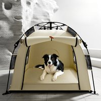 Automatic Folding Dog Tent Semi-Enclosed Outdoor Shelter for Large Breeds UV-Proof Camping Pet House Portable Canine Kennel