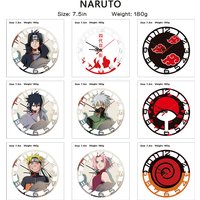 Naruto Sasuke Creative Wall Clock Anime Print Modern Minimalist Hanging Clock Wholesale Naruto Shippuden Uzumaki Itachi