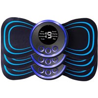4PCS LCD Display EMS Neck Massage Electric Massager Cervical Neck Back Patch 8 Mode Pulse Muscle Stimulator Portable Relief Pain