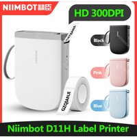 D11H 300DPI NIIMBOT Label Printer Mini Portable Bluetooth Wireless Label Maker Name Tag Kitchen Sticker Printing Maker D11 D110