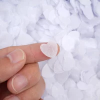10000pcs Tissue Paper Biodegradable White Heart Confetti Birthday Party Wedding