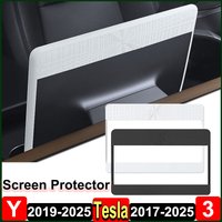 For Tesla Model Y Juniper 2025 Center Console GPS Screen Frame Protector Cover New Model 3 Highland 2024 Plaid Decor Accessories