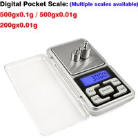 Toolour Pocket Digit Electronic Scale 0.1g/0.01g Gram Scale Jewelry Scale, Kitchen Scale for Food, Powder,Small Items, Jewelry