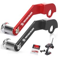 1Set CNC Aluminum Alloy Metal One Handed Remote Control for RC Car Ledi RC6GS RC4GS Remote Control Upgrade