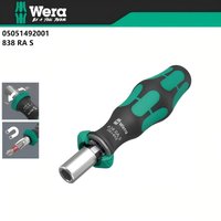 WERA 05051492001 Fast Forward and Reverse Lightweight Ratchet Bit Clamping Screwdriver Handle 1/4 Inch Magnetic Fitting 838 RA S
