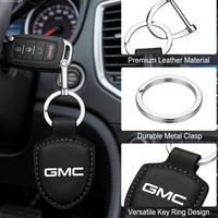 Luxury Leather Metal Key Chain Fashion Keychain Key Ring For GMC Terrain Sierra ornament 1500 Yukon Acadia