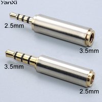YanXi 2-5PCS 2.5mm Male to 3.5mm Female Stereo Audio Adapter 3.5mm to 2.5mm Aux Cable Converter Headphone Jack Microphone Plug