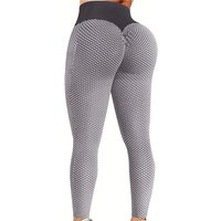Women's High Waist Leggings Hip Lifting Honeycomb Yoga Pants