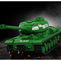 Classic Heavy Tank KV-2 Bricks MOC Set IS-2 Panzer Building Blocks 3D Model Military Car Puzzle Toys Adult Gifts Home Decoration