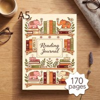 A5 Reading Journal,Reading Planner for Book Tracking, Perfect Book Tracker with Review Pages, Ideal Gift for Reading Enthusiasts