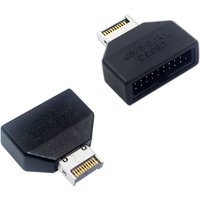 Type E to USB 19/20 PIN Converter Adapter USB3 USB2 Type C for Mainboard PC Case Front Panel to Type E Vertical Extend Plug