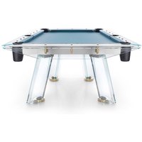 Modern Design Customized Full Size clear Glass Billiard Table with Baby Foot Table Deluxe Tempered Glass Pool Table 7ft 8ft 9ft
