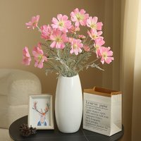 60CM Artificial Plush Chamomile Wedding Decoration Home and Dining Table Floral Ornaments Persian Chrysanthemum Silk Flowers