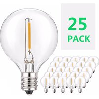 6/25Pcs E12 LED Light Bulb Outdoor G40 For LED String Lights Chain Globe String