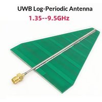 Factory Direct UWB Ultra-Wideband Log Periodic Antenna 1.35-9.5GHz | 5-6dBi Gain 15W Power | SMA Connector 100*80mm PCB