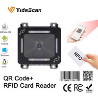 FM700B QR Code RFID Card Reader NFC 1D 2D QR Code Reader Access Control Barcode Scanner USB RS232 Wiegand for Kiosk Turnstile