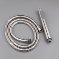 Bath Shower Set Bathroom Faucet Tub Spout Brushed Wall Mount Shower Head With Hand Held Handshower Washroom Accessories