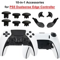 10in1 Replacement Accessories Parts for PS5 Edge Controller Analog Joystick,Thumbsticks for PS5 Dualsense-Edge Controller Paddle