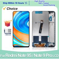 6.67 "Für Xiaomi Redmi Hinweis 9 Pro LCD Display Touchscreen Digitizer Für Redmi Hinweis 9S Display M2003J6B2G Ersatz teile