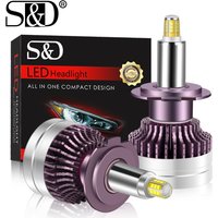 H7 LED Canbus 360 6000K Car Headlight Bulb H1 H11 H8 HB3 9005 HB4 9006 9012 HIR2 Led Auto Lamp 12 Sides CSP 25000LM Hi/Low Beam