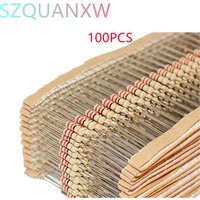 100pcs 1/2w 0.5W 5% Carbon Film Resistor 1R~1M 2.2R 10R 22R 47R 51R 100R 150R 470R 1K 4.7K 10K 47K 1 2.2 10 22 47 51 100 150 ohm